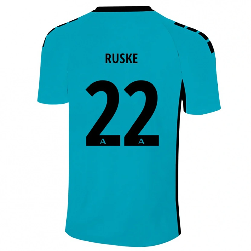 Danxen Dzieci Neo Ruske #22 Cyjan Koszulka Bramkarska 2025/26