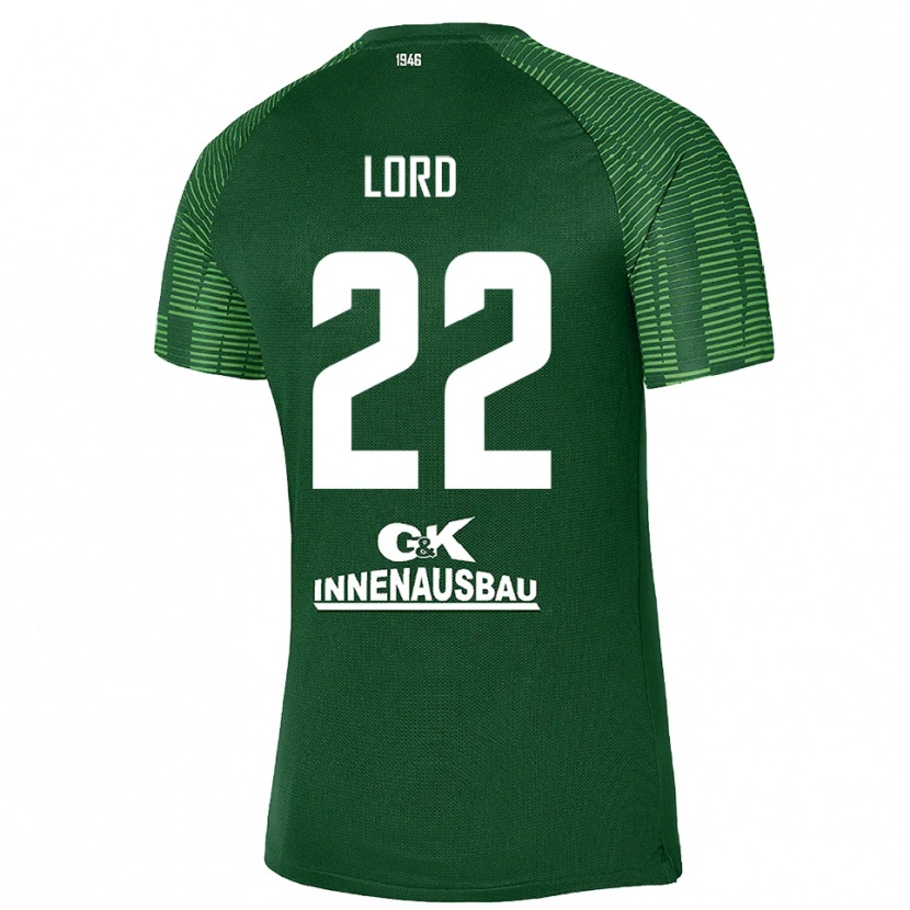 Danxen Dzieci Louis Lord #22 Głęboka Zieleń Czarny Koszulka Bramkarska 2025/26