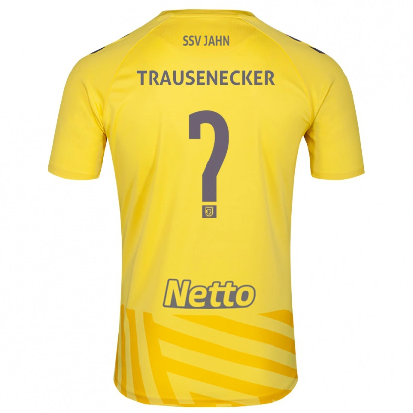 Danxen Dzieci Bastian Trausenecker #0 Żółty Szary Koszulka Bramkarska 2025/26
