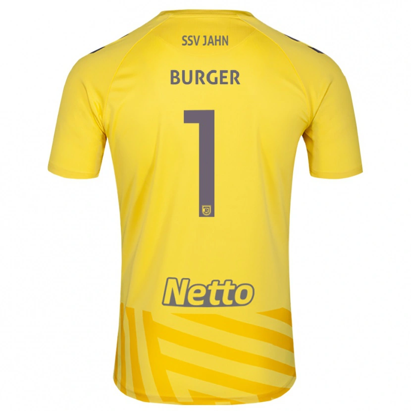 Danxen Dzieci Gabriel Burger #1 Żółty Szary Koszulka Bramkarska 2025/26