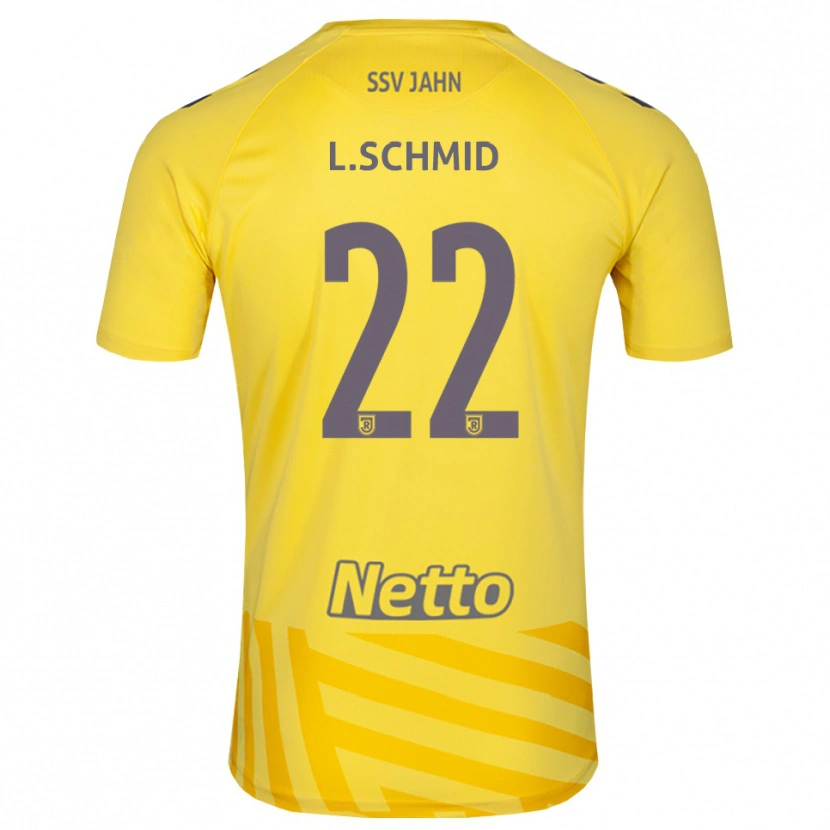 Danxen Dzieci Lenny Schmid #22 Żółty Szary Koszulka Bramkarska 2025/26