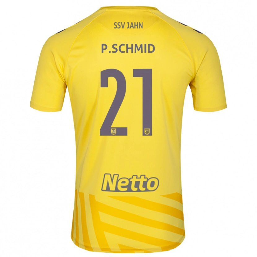 Danxen Dzieci Paul Schmid #21 Żółty Szary Koszulka Bramkarska 2025/26