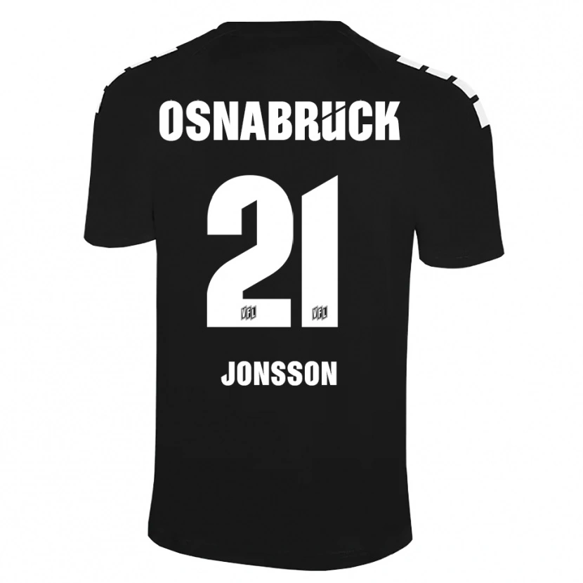 Danxen Dzieci Lukas Jonsson #21 Czarny Biały Koszulka Bramkarska 2025/26
