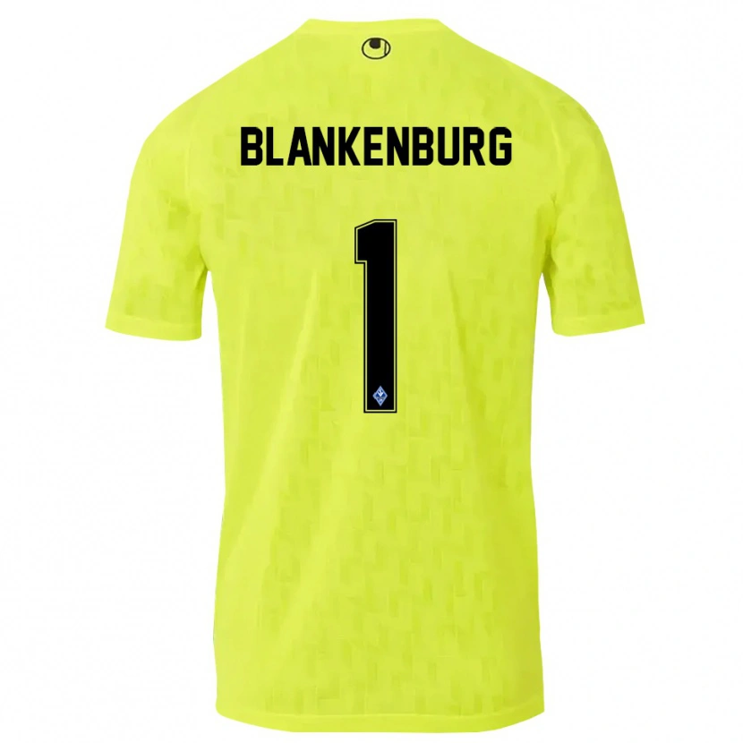 Danxen Dzieci Luca Blankenburg #1 Żółty Czarny Koszulka Bramkarska 2025/26