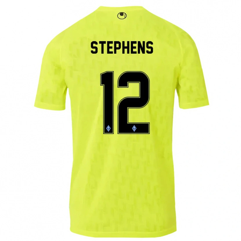 Danxen Dzieci Kaden Stephens #12 Żółty Czarny Koszulka Bramkarska 2025/26