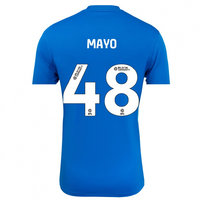 Danxen Dzieci Bradley Mayo #48 Niebiesko-Biały Koszulka Bramkarska 2025/26