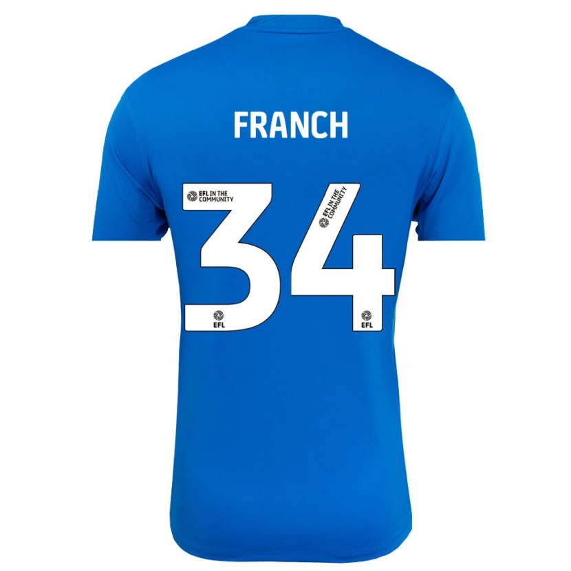 Danxen Dzieci Adrianna Franch #34 Niebiesko-Biały Koszulka Bramkarska 2025/26
