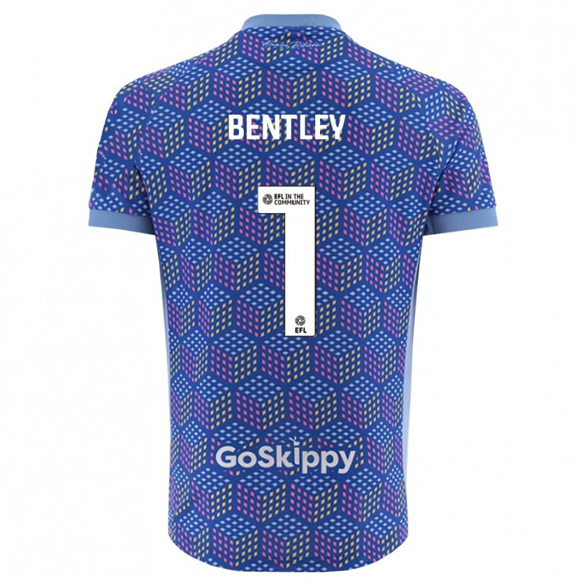 Danxen Dzieci Fran Bentley #1 Niebiesko-Czarny Koszulka Bramkarska 2025/26