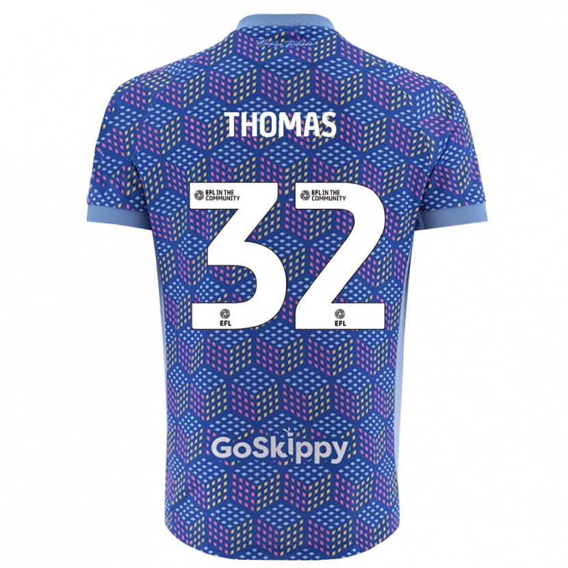 Danxen Dzieci Lewis Thomas #32 Niebiesko-Czarny Koszulka Bramkarska 2025/26