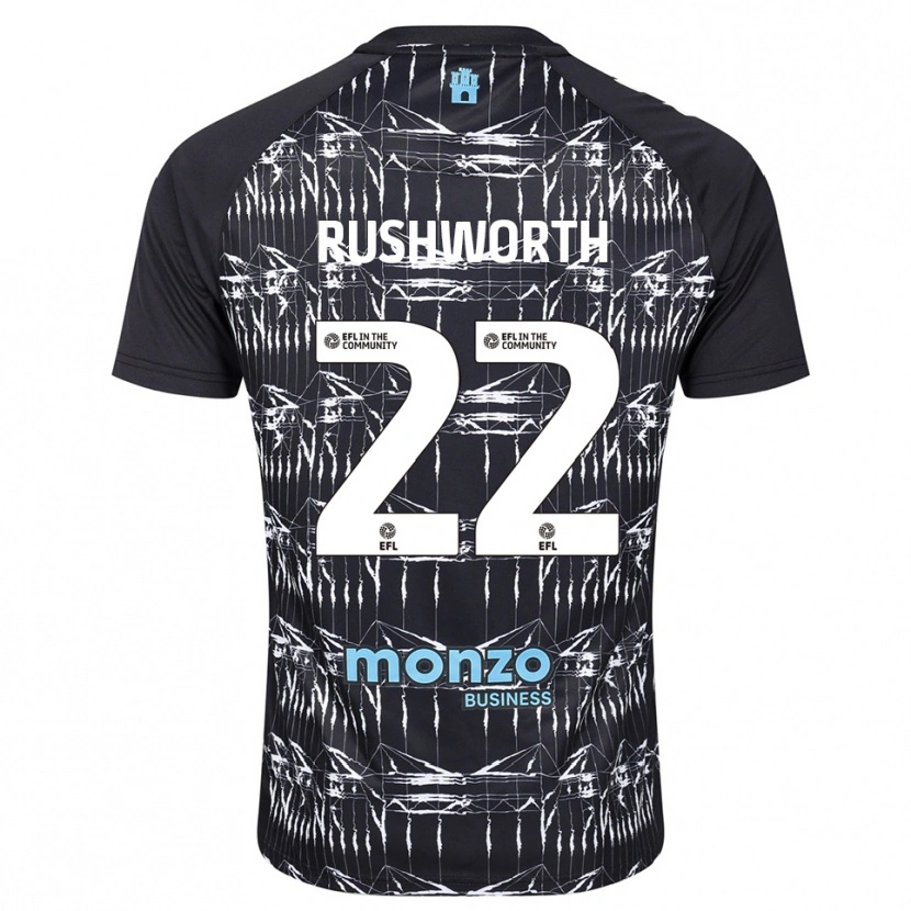 Danxen Dzieci Carl Rushworth #22 Niebiesko-Czarny Koszulka Bramkarska 2025/26