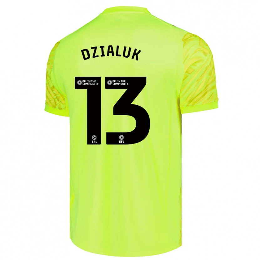 Danxen Dzieci Cristiano Dzialuk #13 Fluorescencyjny Zielony Koszulka Bramkarska 2025/26