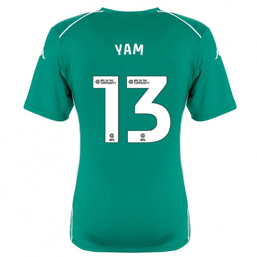Danxen Dzieci Callum Yam #13 Biało-Zielony Koszulka Bramkarska 2025/26