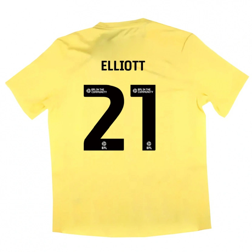 Danxen Dzieci Felix Elliott #21 Żółto-Czarny Koszulka Bramkarska 2025/26