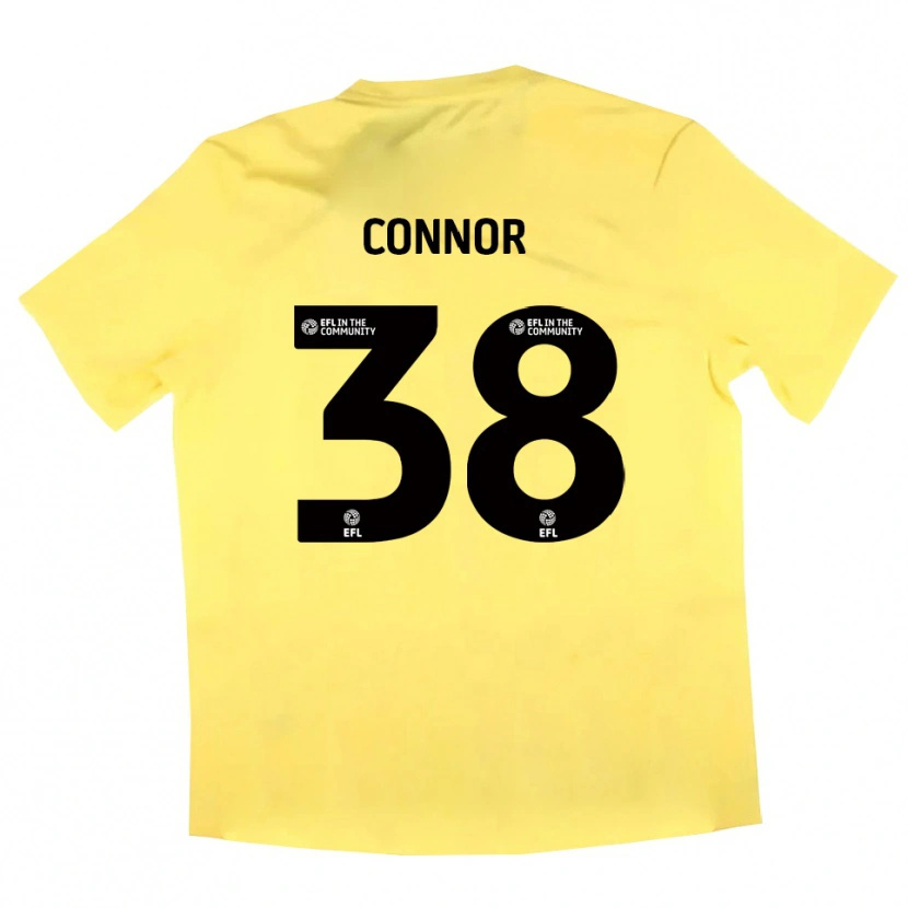 Danxen Dzieci Shea Connor #38 Żółto-Czarny Koszulka Bramkarska 2025/26