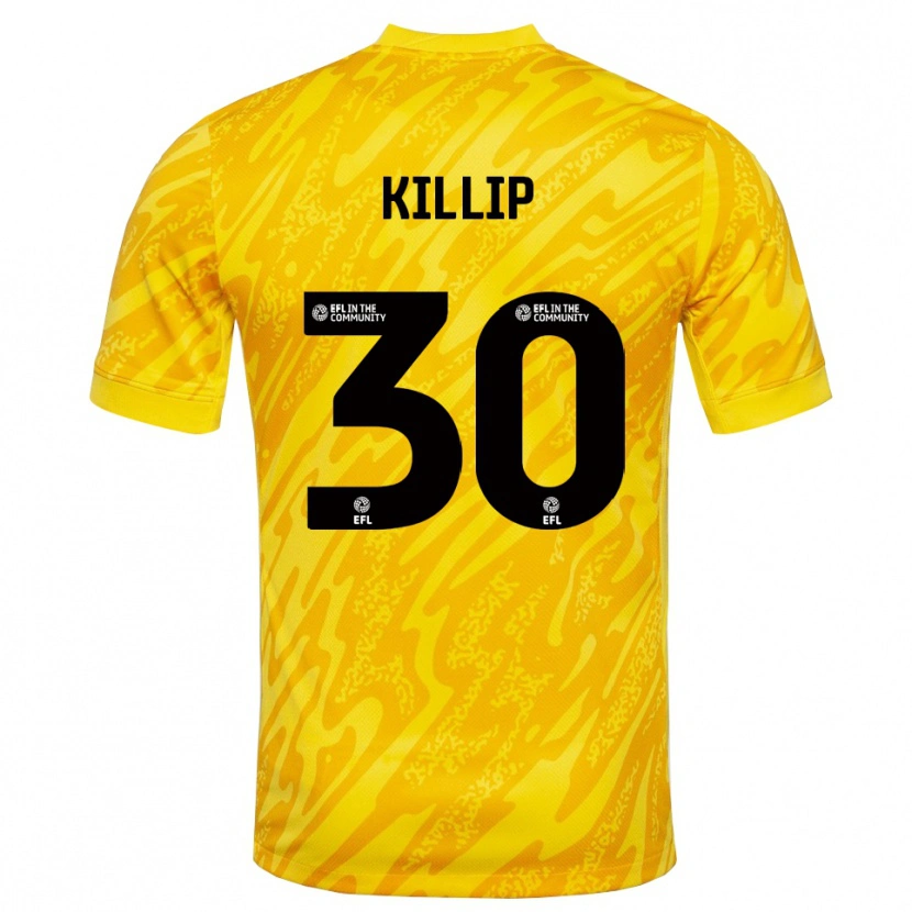 Danxen Dzieci Ben Killip #30 Żółto-Czarny Koszulka Bramkarska 2025/26