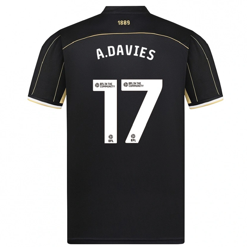 Danxen Dzieci Adam Davies #17 Czarno-Brązowy Koszulka Bramkarska 2025/26