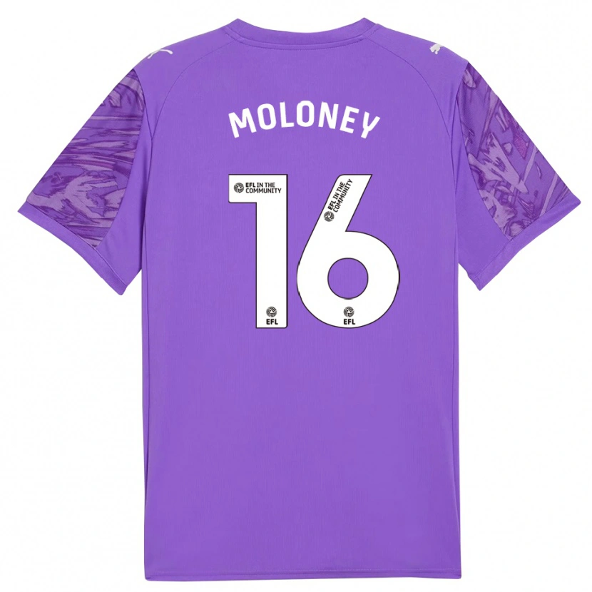 Danxen Dzieci George Moloney #16 Fioletowy I Biały Koszulka Bramkarska 2025/26