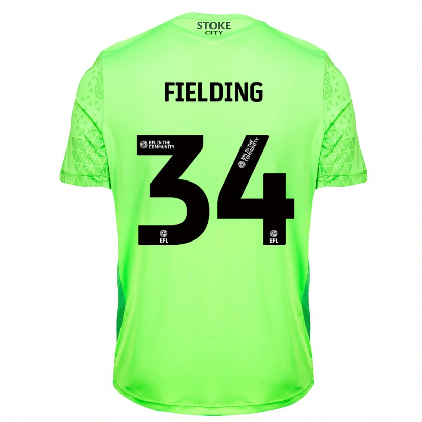 Danxen Dzieci Frank Fielding #34 Zielony I Czarny Koszulka Bramkarska 2025/26