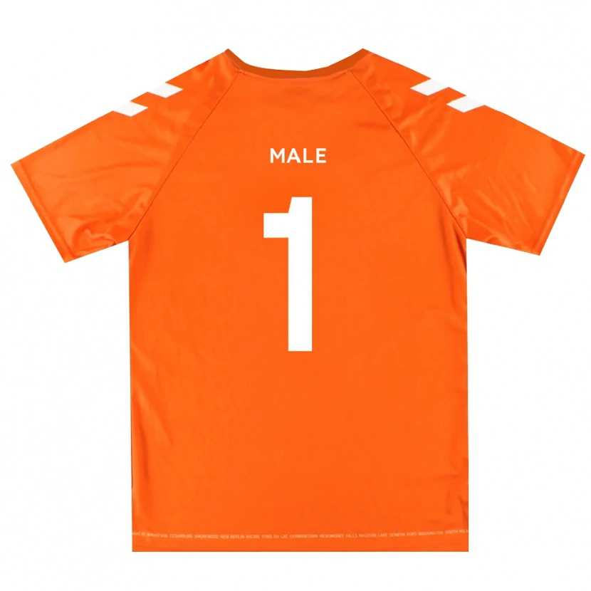 Danxen Dzieci Harrison Male #1 Biało-Pomarańczowy Koszulka Bramkarska 2025/26