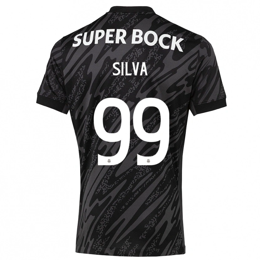Danxen Dzieci Francisco Silva #99 Szary Czarny Biały Koszulka Bramkarska 2025/26