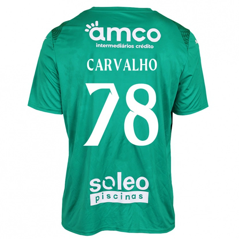 Danxen Dzieci João Carvalho #78 Zielony Biały Koszulka Bramkarska 2025/26