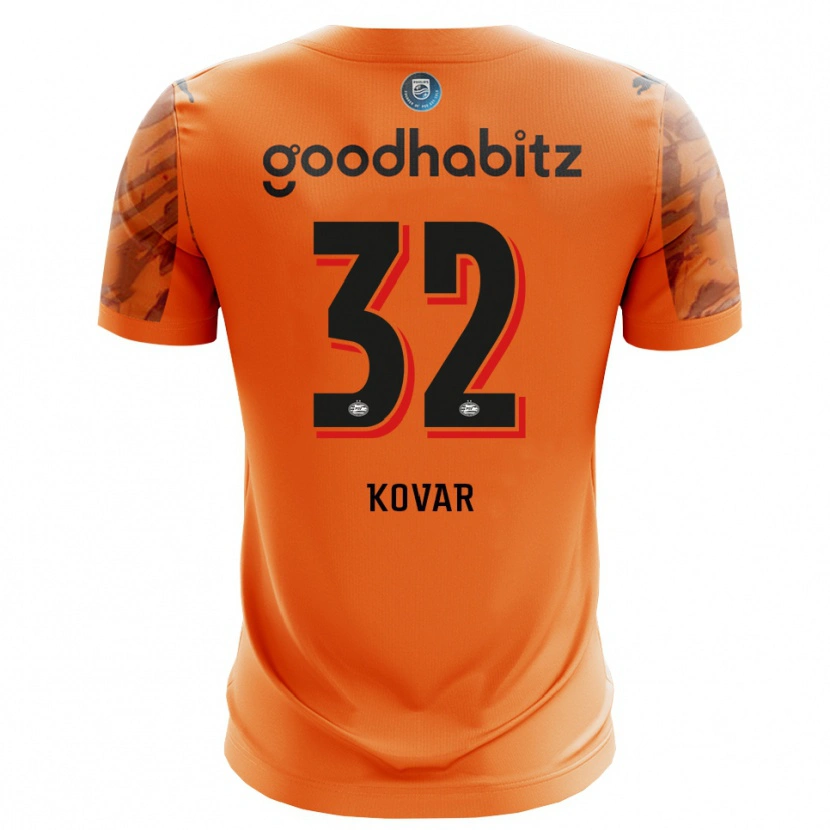 Danxen Dzieci Matej Kovar #32 Pomarańczowy Czarny Koszulka Bramkarska 2025/26