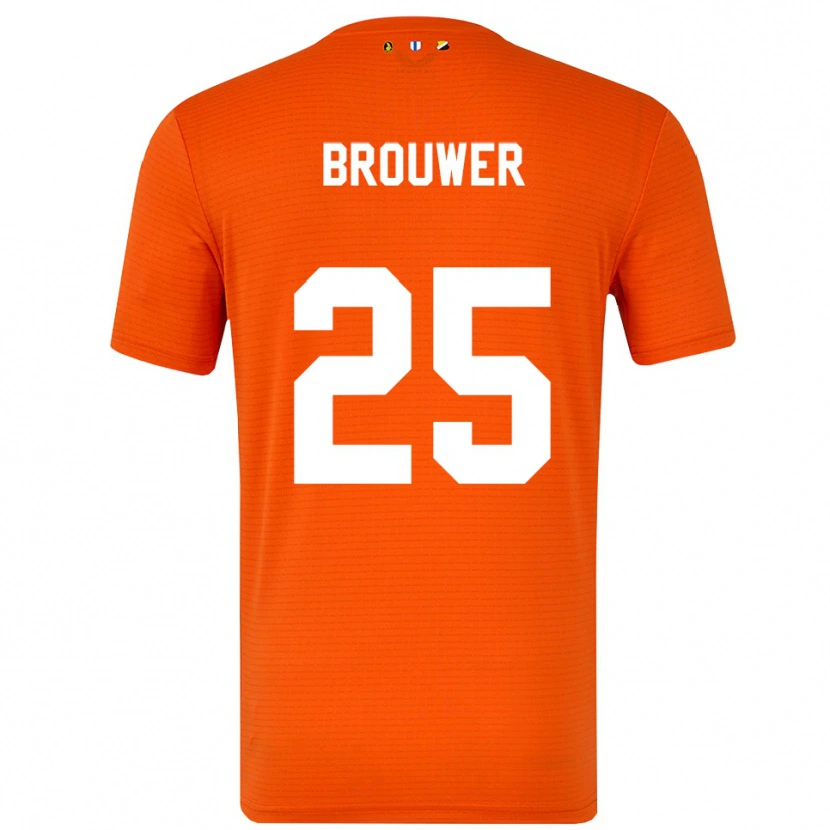 Danxen Dzieci Michael Brouwer #25 Pomarańczowy Czarny Koszulka Bramkarska 2025/26
