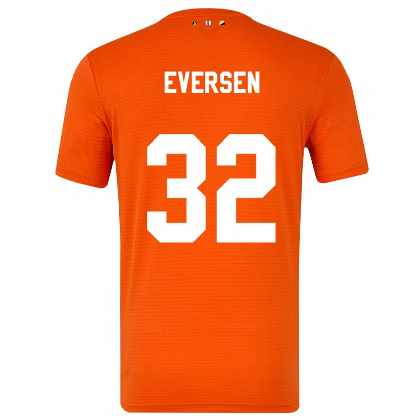 Danxen Dzieci Justin Eversen #32 Pomarańczowy Czarny Koszulka Bramkarska 2025/26