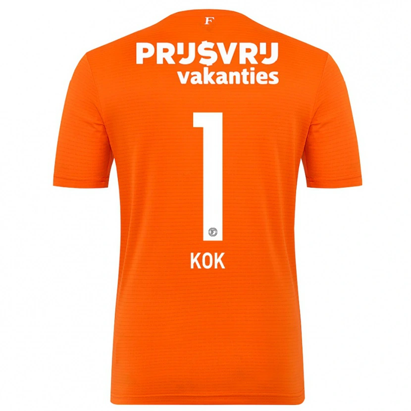 Danxen Dzieci Stefan Kok #1 Pomarańczowy Czarny Koszulka Bramkarska 2025/26