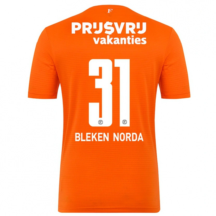 Danxen Dzieci Haakon Bleken Norda #31 Pomarańczowy Czarny Koszulka Bramkarska 2025/26