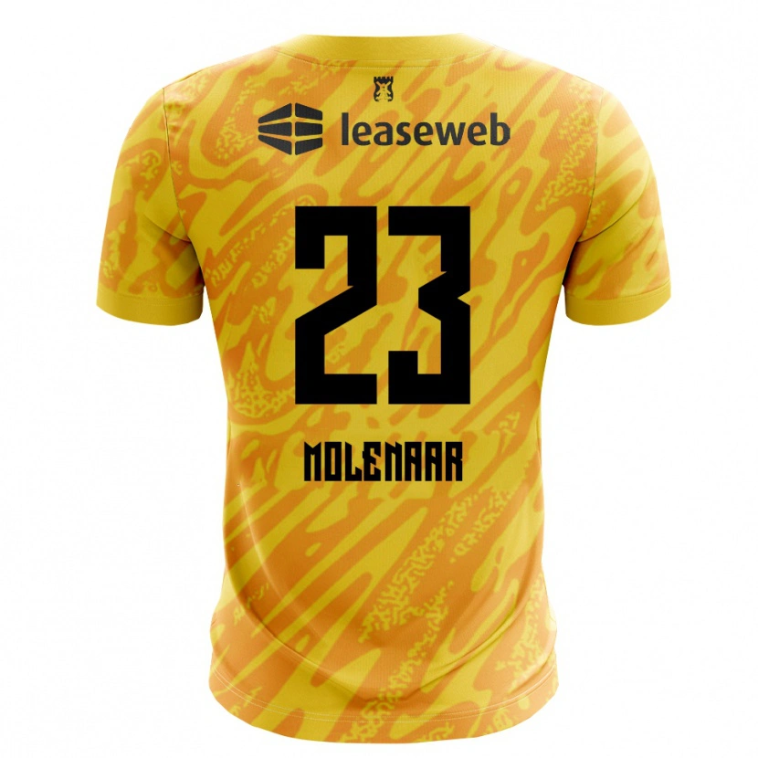 Danxen Dzieci Finn Molenaar #23 Pomarańczowy Żółty Czarny Koszulka Bramkarska 2025/26