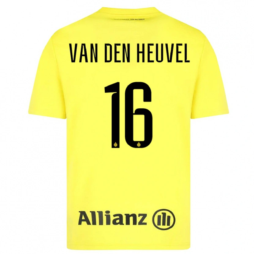 Danxen Dzieci Dani van den Heuvel #16 Żółty Czarny Koszulka Bramkarska 2025/26