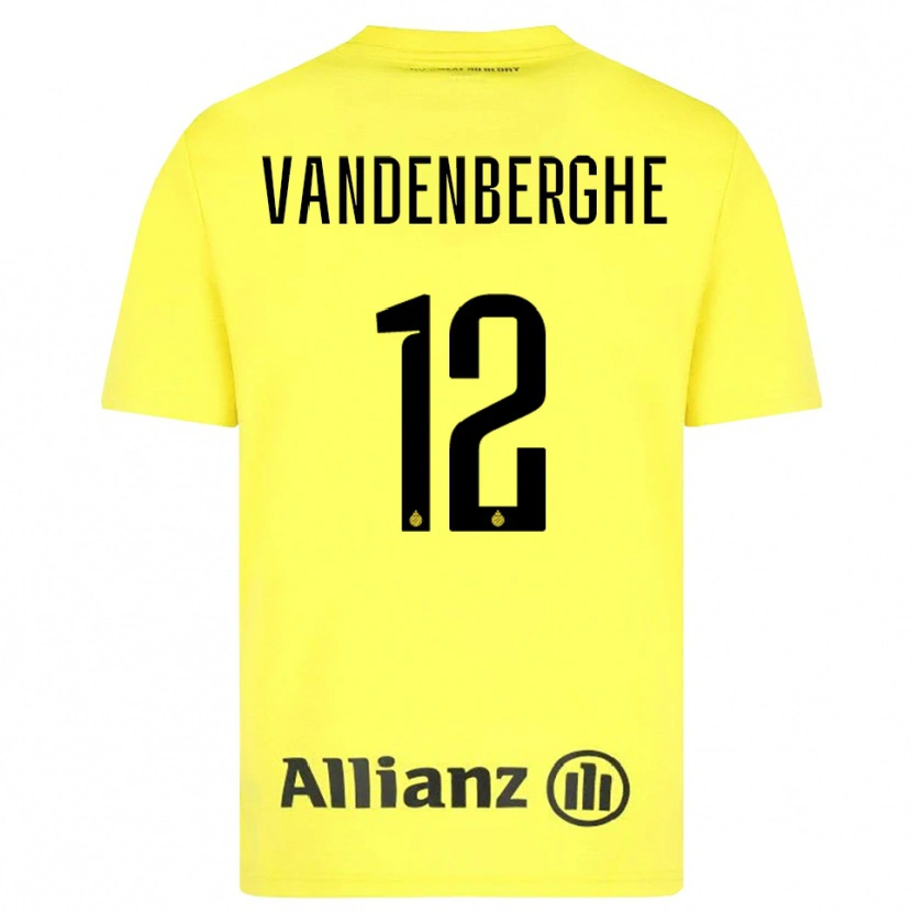 Danxen Dzieci Xander Vandenberghe #12 Żółty Czarny Koszulka Bramkarska 2025/26