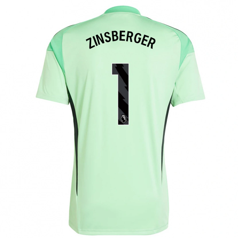 Danxen Dzieci Manuela Zinsberger #1 Jasnozielony Czarny Koszulka Bramkarska 2025/26