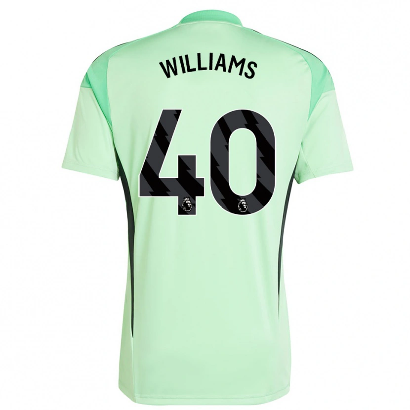 Danxen Dzieci Naomi Williams #40 Jasnozielony Czarny Koszulka Bramkarska 2025/26