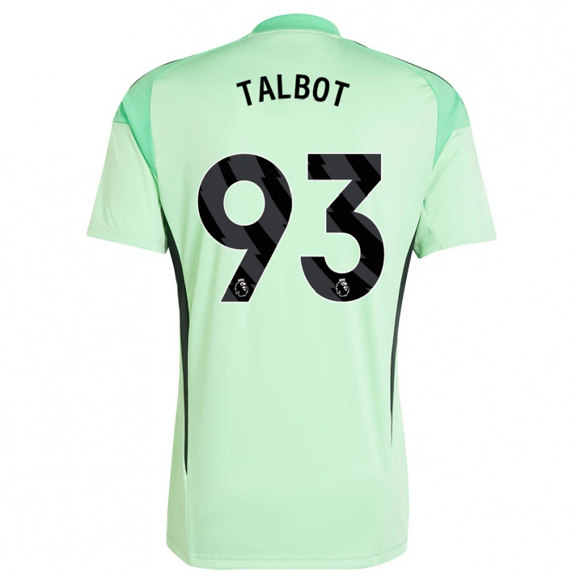 Danxen Dzieci Jack Talbot #93 Jasnozielony Czarny Koszulka Bramkarska 2025/26