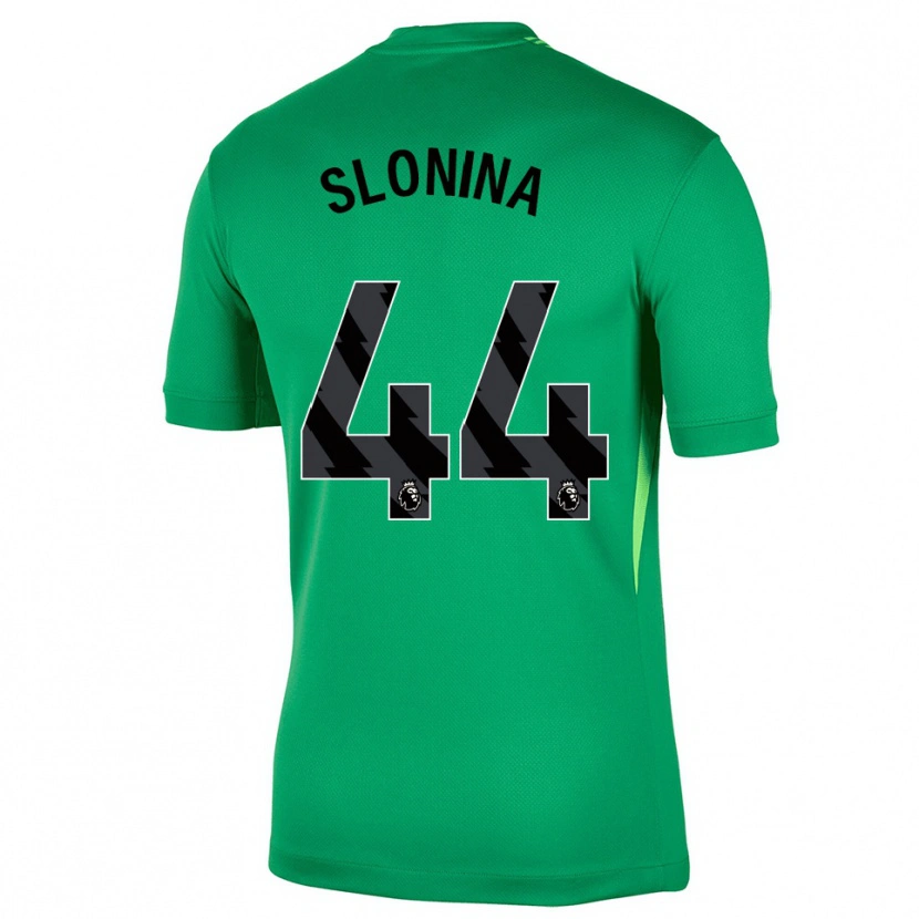 Danxen Dzieci Gabriel Slonina #44 Zielony Czarny Koszulka Bramkarska 2025/26
