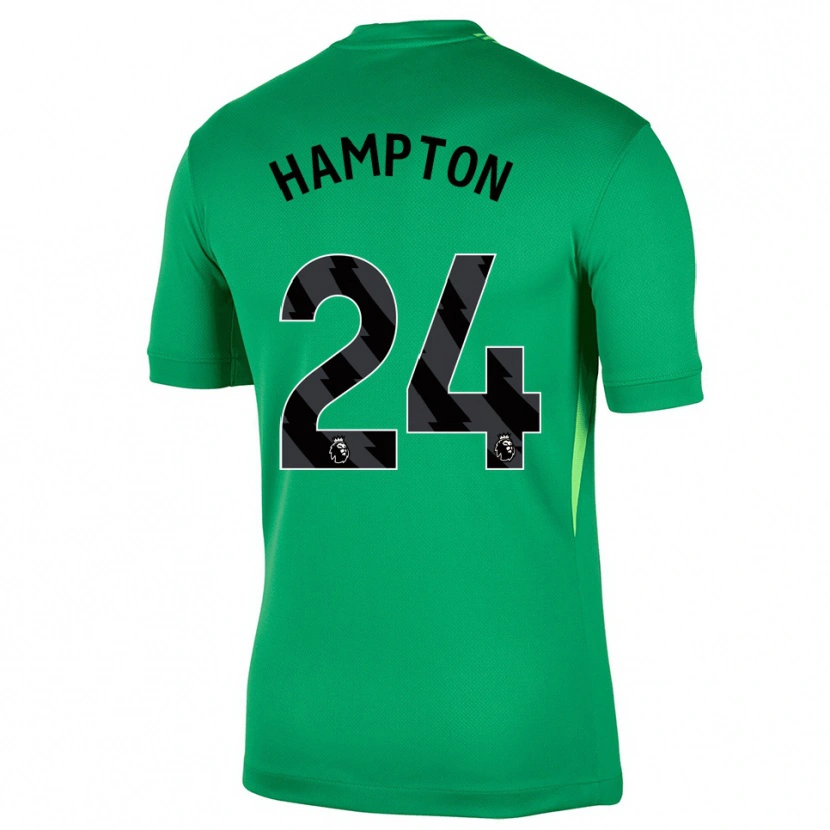 Danxen Dzieci Hannah Hampton #24 Zielony Czarny Koszulka Bramkarska 2025/26