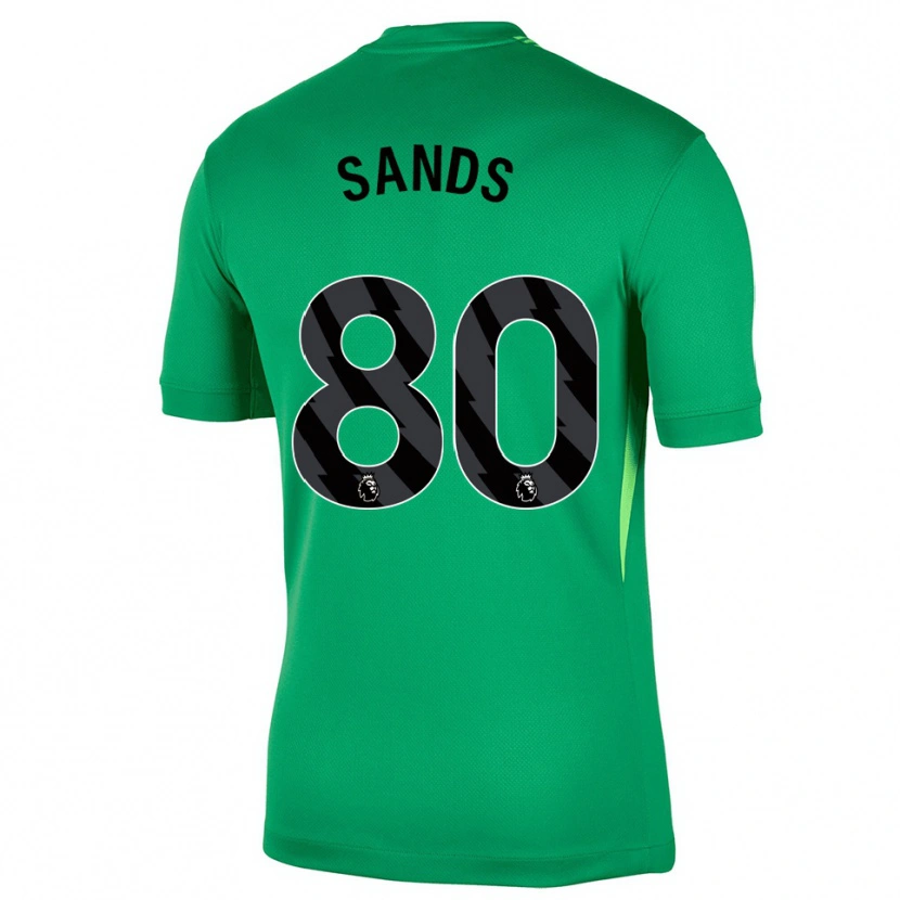 Danxen Dzieci Hudson Sands #80 Zielony Czarny Koszulka Bramkarska 2025/26