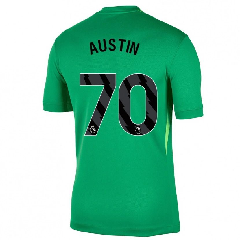 Danxen Dzieci Jack Austin #70 Zielony Czarny Koszulka Bramkarska 2025/26