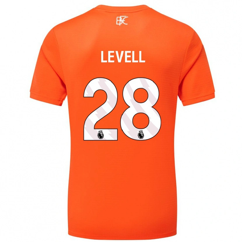 Danxen Dzieci Kirstie Levell #28 Pomarańczowy Biały Koszulka Bramkarska 2025/26