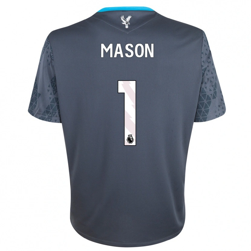 Danxen Dzieci Jack Mason #1 Ciemnoszary Biały Koszulka Bramkarska 2025/26