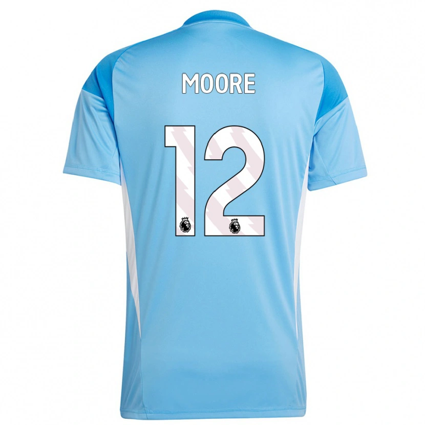 Danxen Dzieci Daniel Moore #12 Niebieski Biały Koszulka Bramkarska 2025/26