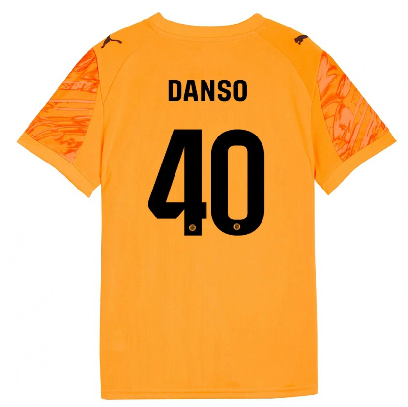 Danxen Dzieci Jordi Danso #40 Pomarańczowo Czarny Koszulka Bramkarska 2025/26