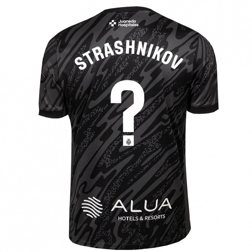 Danxen Dzieci Nikolay Strashnikov #0 Ciemno Szaro Czarny Koszulka Bramkarska 2025/26