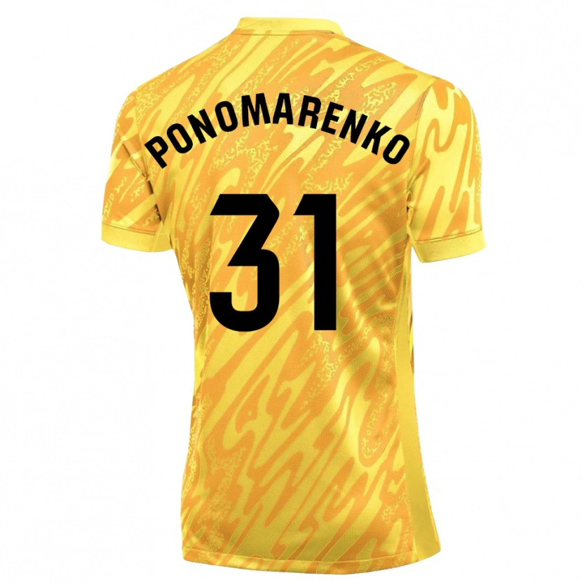 Danxen Dzieci Borys Ponomarenko #31 Żółto Czarny Koszulka Bramkarska 2025/26