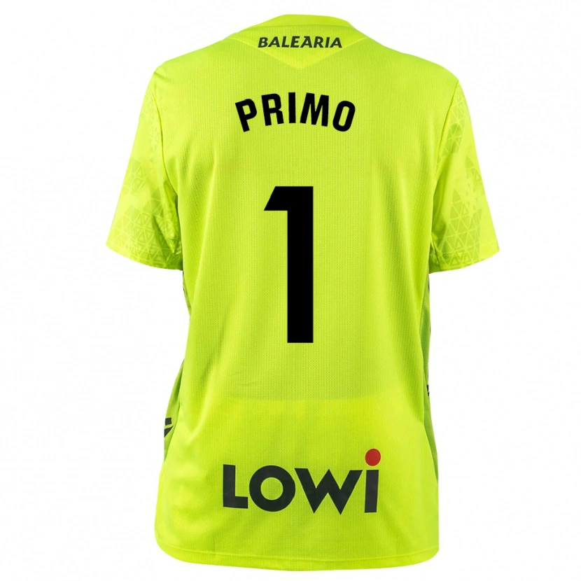 Danxen Dzieci Álex Primo #1 Fluorescencyjnie Zielono Czarny Koszulka Bramkarska 2025/26