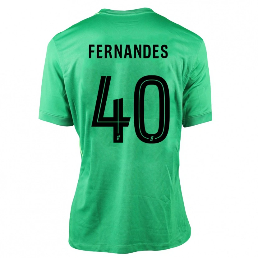 Danxen Dzieci Alyssa Fernandes #40 Zielono Czarny Koszulka Bramkarska 2025/26