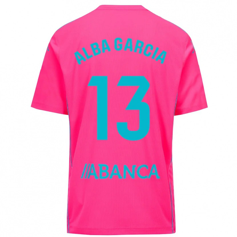 Danxen Dzieci Lucía Alba García #13 Głęboko Różowo Czarny Koszulka Bramkarska 2025/26
