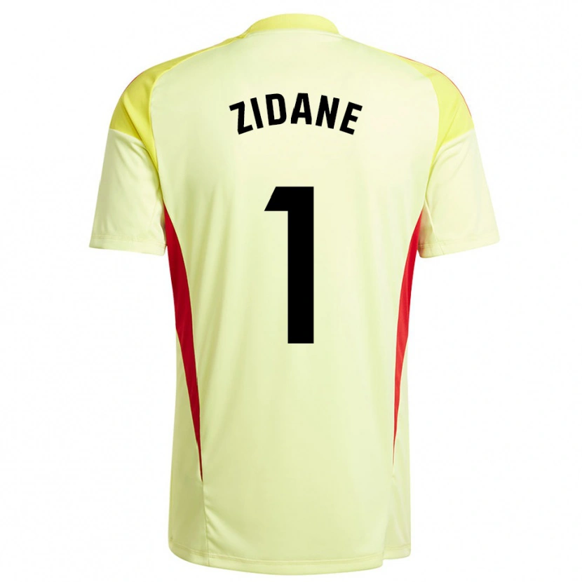 Danxen Dzieci Luca Zidane #1 Jasno Żółto Czarny Koszulka Bramkarska 2025/26
